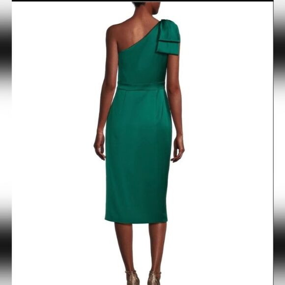 Alex Marie Molly Satin Asymetrical 1 shoulder Glitz & Glam dress Size 8 NWT - Picture 2 of 5